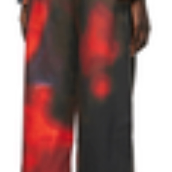 Serapis Red and Grey Jeans with belt - Picture 4 of 4